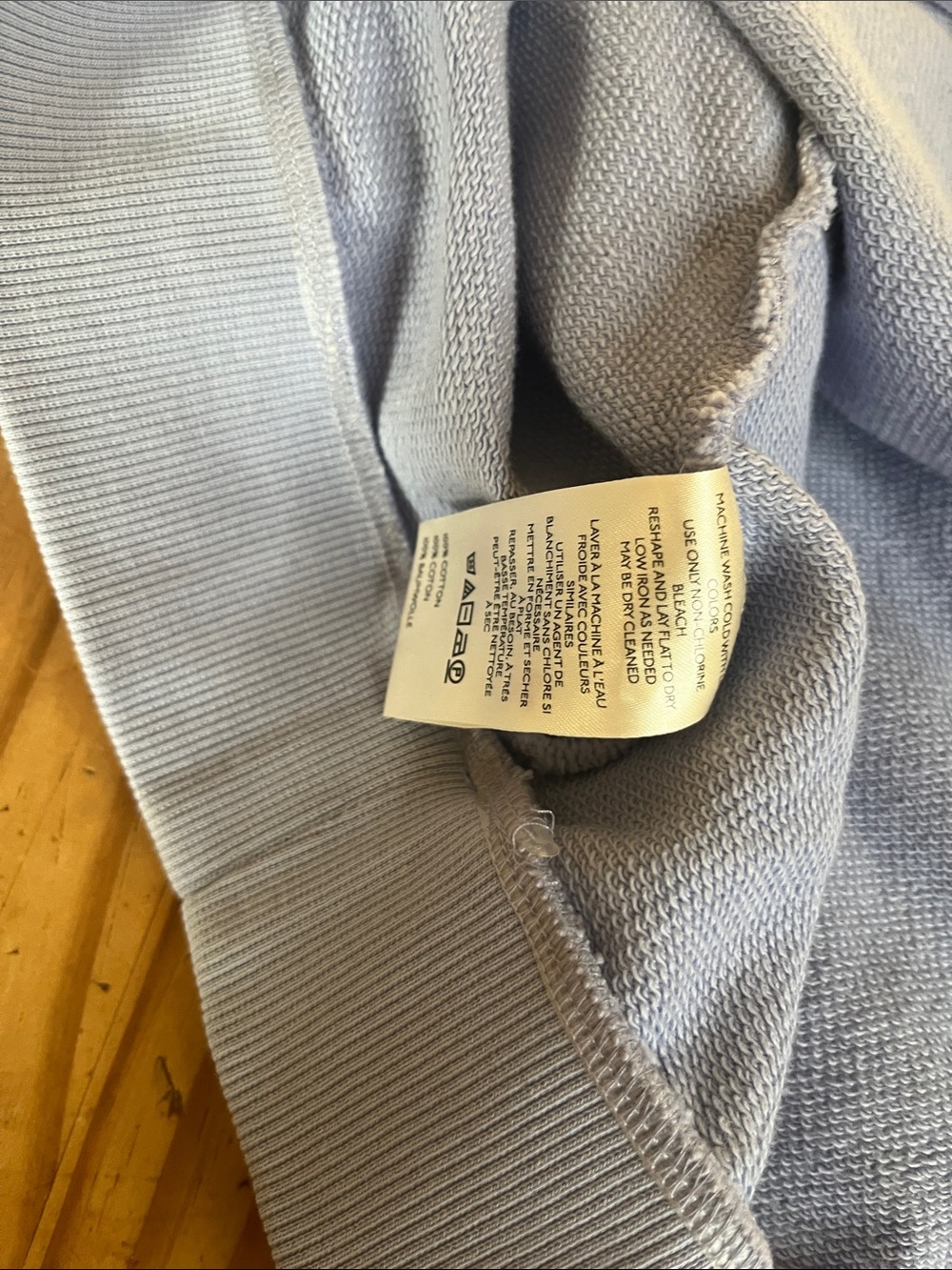 Anthropologie Poplin-Collar V-Neck Sweatshirt - Picture 8 of 9